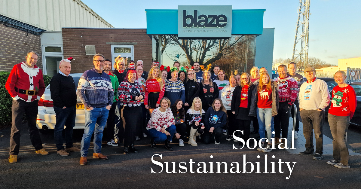 Blaze Signs Charity Work 2022 Social Sustainability